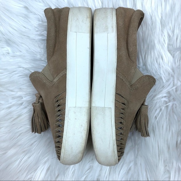 J/SLIDES Aztec Suede Leather Loafer Tassel Sneaker - Picture 2 of 8